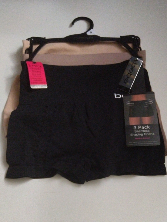 bebe Other - bebe Seamless Shaping Shorts - Black & Nude 3 Pack Size M